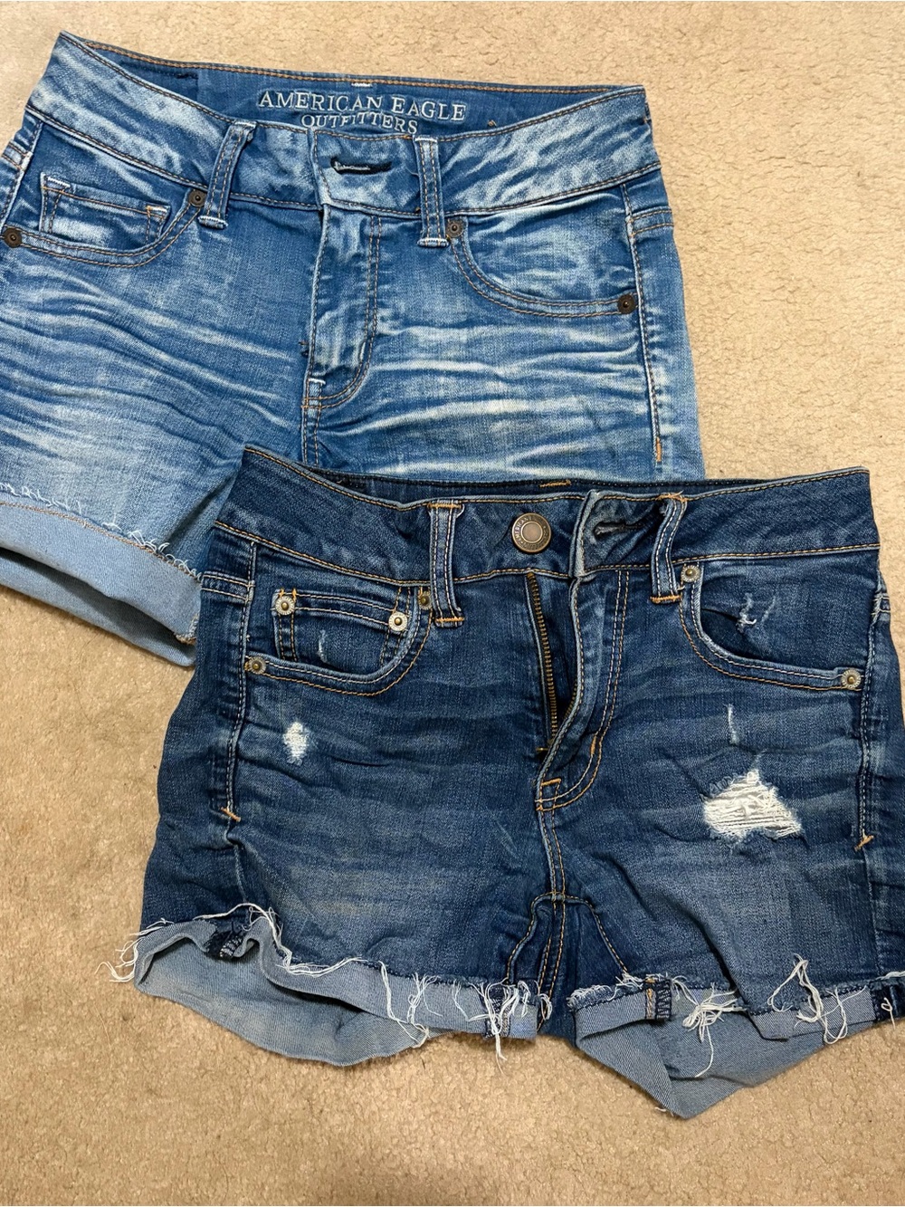 American Eagle Jean Shorts size 0